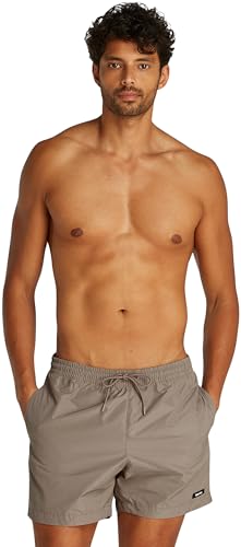 Calvin Klein Herren Badehose Medium Drawstring mit Tunnelzug, Grau (Cinder), XXL von Calvin Klein