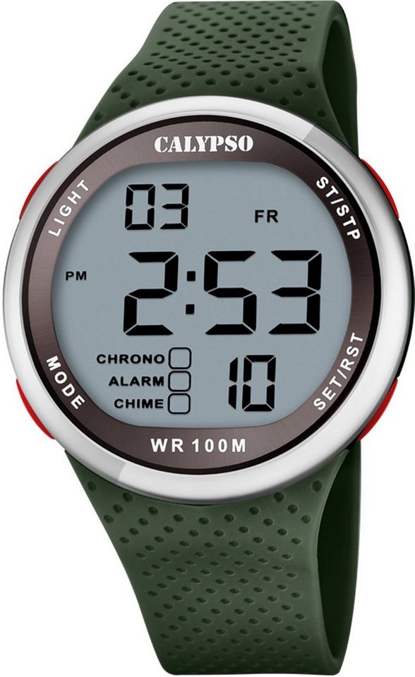CALYPSO WATCHES Chronograph Color Splash K5785/5, Armbanduhr, Quarzuhr, Herrenuhr, digital, Datum, Stoppfunktion von CALYPSO WATCHES
