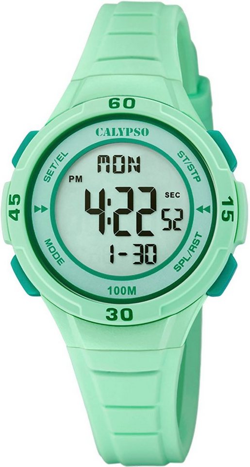 CALYPSO WATCHES Chronograph Junior Collection, K5830/1, Quarzuhr, Kinderuhr, Datum, digital, Stoppfunktion, ideal als Geschenk von CALYPSO WATCHES