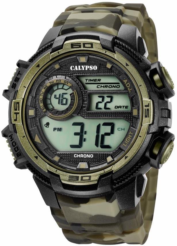 CALYPSO WATCHES Chronograph K5723/6, Armbanduhr, Quarzuhr, Herrenuhr, Datum, Digitalanzeige, Stoppfunktion von CALYPSO WATCHES