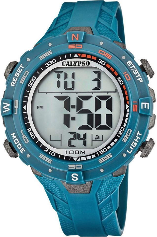 CALYPSO WATCHES Chronograph X-Trem, K5838/2, Armbanduhr, Quarzuhr, Herrenuhr, Datum, Digitalanzeige, Stoppfunktion von CALYPSO WATCHES