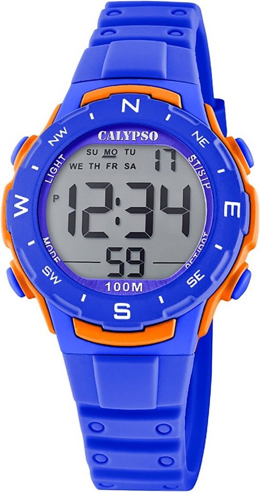 CALYPSO WATCHES Digitaluhr Calypso Unisex Uhr Digital Sport K5801/3, (Digitaluhr), Damen, Herrenuhr rund, mittel (ca. 35mm) Kunststoffband, Sport-Style von CALYPSO WATCHES