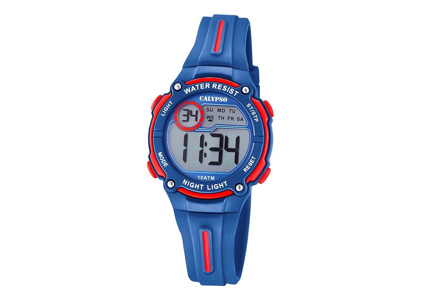 CALYPSO WATCHES Digitaluhr Calypso Kinder Uhr K6068/4 Kunststoffband, Kinder Armbanduhr rund, Kunststoff, PURarmband dunkelblau, Fashion von CALYPSO WATCHES