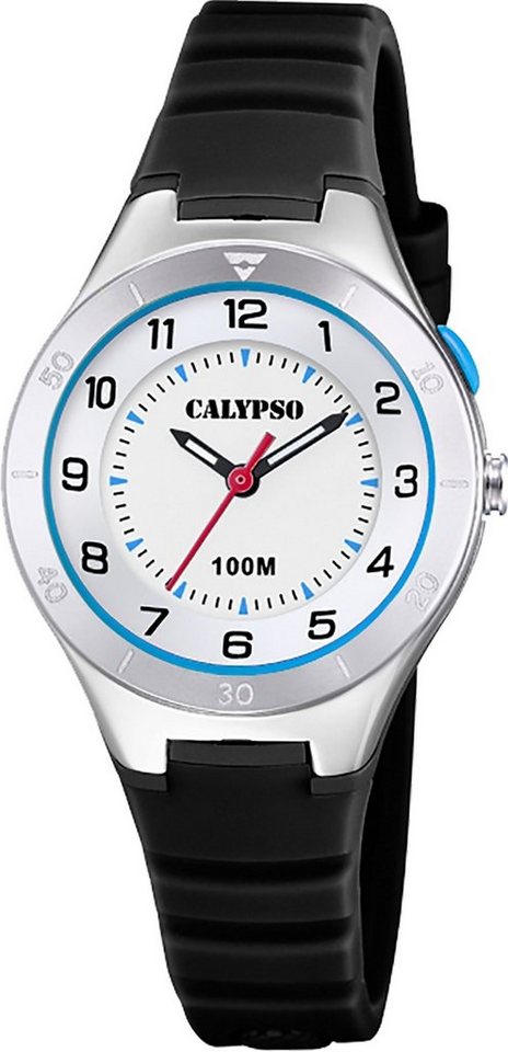 CALYPSO WATCHES Quarzuhr Calypso Jugend Uhr Analog Casual K5800/4, (Analoguhr), Jugenduhr rund, mittel (ca. 31mm), Kunststoffarmband, Casual-Style von CALYPSO WATCHES