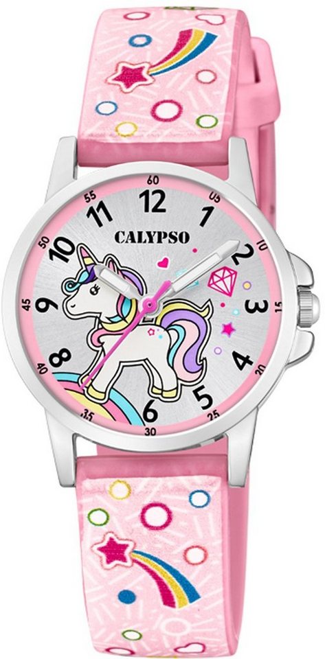 CALYPSO WATCHES Quarzuhr Junior Collection K5776/5, Armbanduhr, Kinderuhr, Mädchen, Einhorn, Regenbogen, Geschenkidee von CALYPSO WATCHES