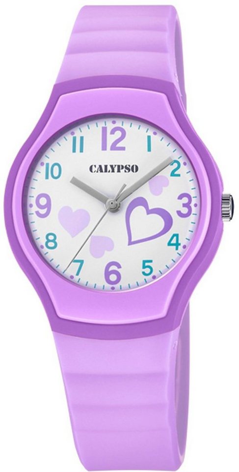 CALYPSO WATCHES Quarzuhr Junior Collection K5806/3, Armbanduhr, Kinder, Herzmotiv, Geschenkidee, Geburtstag, Schulanfang von CALYPSO WATCHES