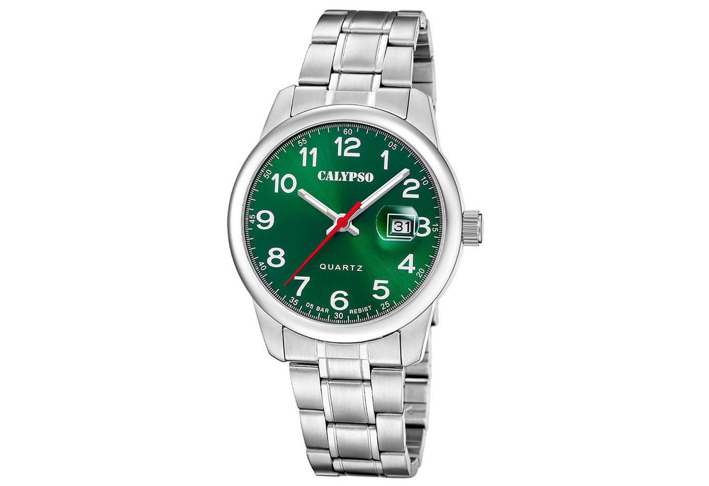 CALYPSO WATCHES Quarzuhr Quarz Stahl/Grün von CALYPSO WATCHES