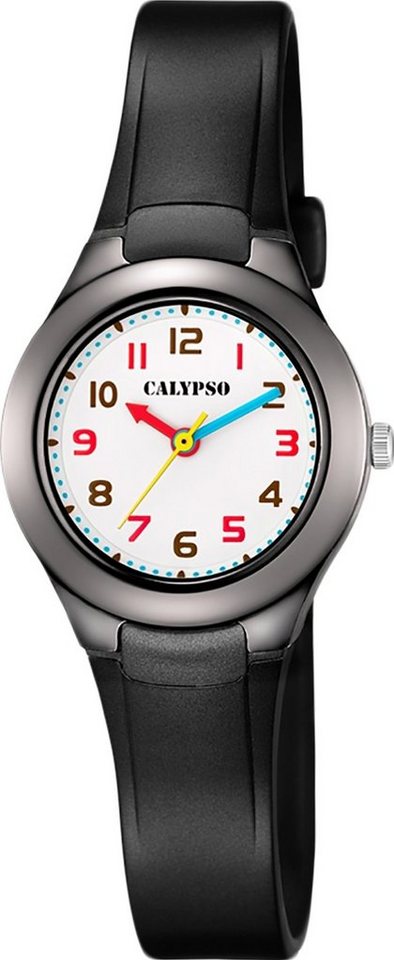 CALYPSO WATCHES Quarzuhr Calypso Kinder Uhr K5749/8 Kunststoff PU, (Analoguhr), Kinder Armbanduhr rund, Kunststoff, PUarmband schwarz, Fashion von CALYPSO WATCHES