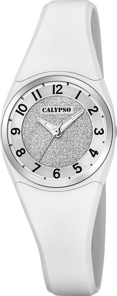 CALYPSO WATCHES Quarzuhr Calypso Damen Uhr K5752/1 Kunststoff PU, (Analoguhr), Damen Armbanduhr rund, Kunststoff, PUarmband weiß, Fashion von CALYPSO WATCHES