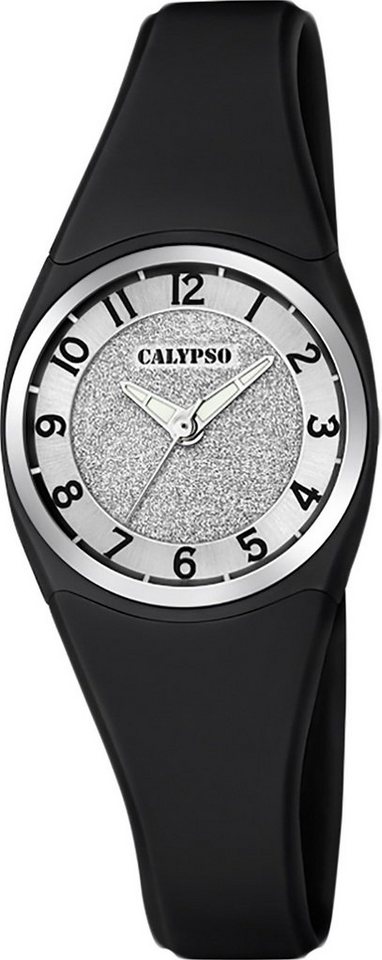 CALYPSO WATCHES Quarzuhr Calypso Damen Uhr K5752/6 Kunststoffband, (Analoguhr), Damen Armbanduhr rund, Kunststoff, PUarmband schwarz, Fashion von CALYPSO WATCHES