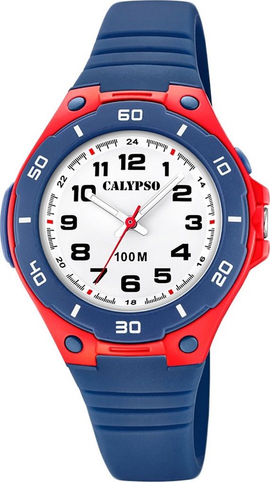 CALYPSO WATCHES Quarzuhr Calypso Kinder Uhr K5758/1 Kunststoff PU, Kinder Armbanduhr rund, Kunststoff, PUarmband blau, Fashion von CALYPSO WATCHES