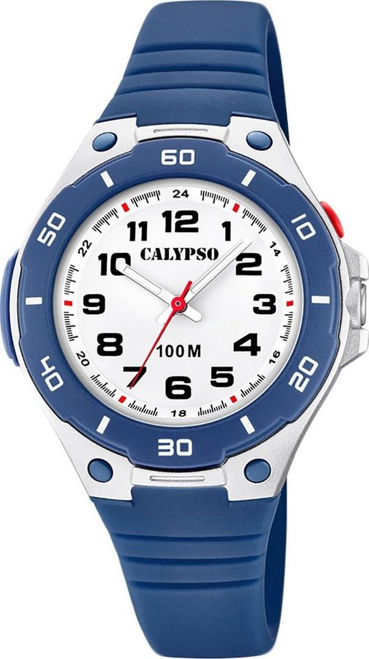 CALYPSO WATCHES Quarzuhr Calypso Kinder Uhr K5758/2 Kunststoff PU, Kinder Armbanduhr rund, Kunststoff, PUarmband blau, Fashion von CALYPSO WATCHES