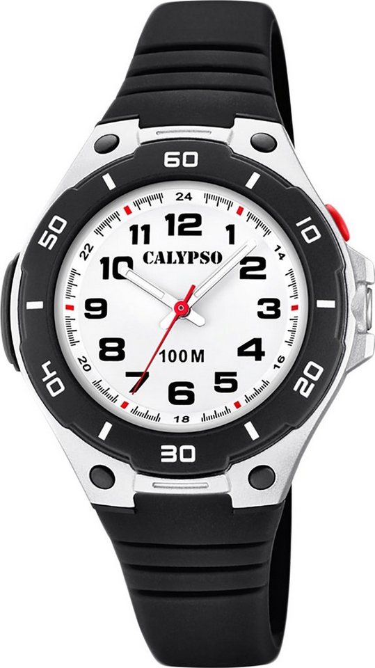 CALYPSO WATCHES Quarzuhr Calypso Kinder Uhr K5758/6 Kunststoff PU, Kinder Armbanduhr rund, Kunststoff, PUarmband schwarz, Fashion von CALYPSO WATCHES