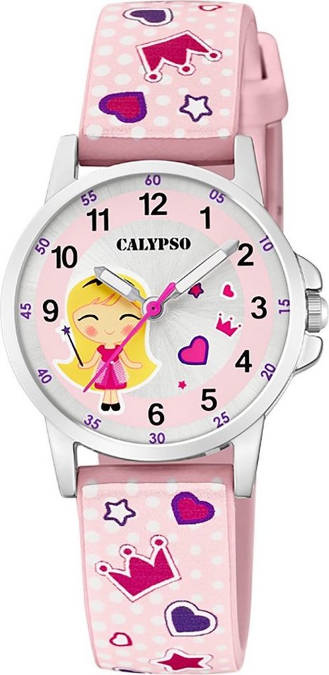 CALYPSO WATCHES Quarzuhr Calypso Kinder Uhr K5776/2 Kunststoffband, Kinder Armbanduhr rund, Kunststoff, PUarmband rosa, Fashion von CALYPSO WATCHES