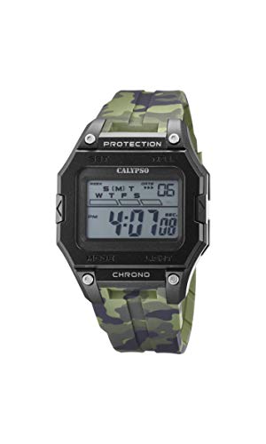 Calypso Uhr Für Herren K5810/4 X-trem Multi Silikon Case GrünSilikon Band von Relojes Calypso