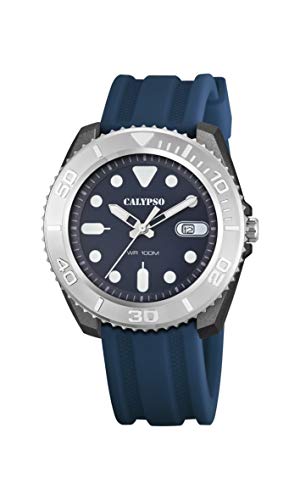 Calypso Herren Analog Quarz Uhr mit Plastik Armband K5794/2 von CALYPSO