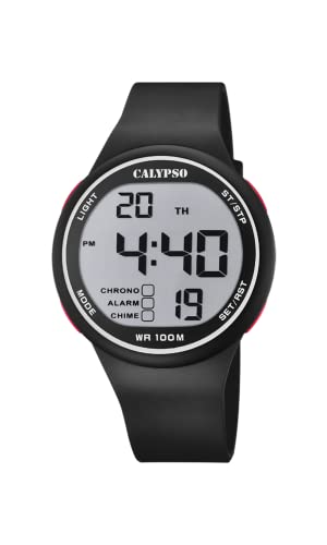 Calypso Uhr Für Herren K5795/1 Flash Time Multi Silikon Case SchwarzSilikon Band von CALYPSO