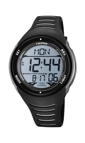 Calypso Herren Digital Gesteppte Daunenjacke Uhr mit Kunststoff Armband K5807/6 von CALYPSO