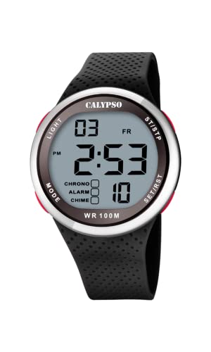 Calypso Herren Digital Quarz Uhr mit Kunststoff Armband K5785/4 von Festina