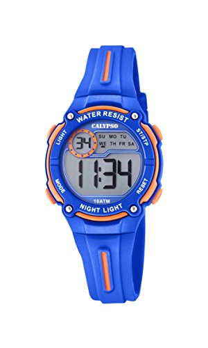 Calypso Uhr Für Kind K6068/3 Digital Crush Multi Silikon Case BlauSilikon Band von CALYPSO