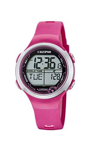 Calypso Uhr Für Unisex K5799/3 Digital Crush Multi Silikon Case RoségoldSilikon Band von CALYPSO