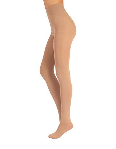 CALZITALY Anti-Cellulite Damen Strumpfhose | S, M, L, XL | 70 Den | Schwarsz, Beige | Italian Hosiery (Beige, S) von CALZITALY
