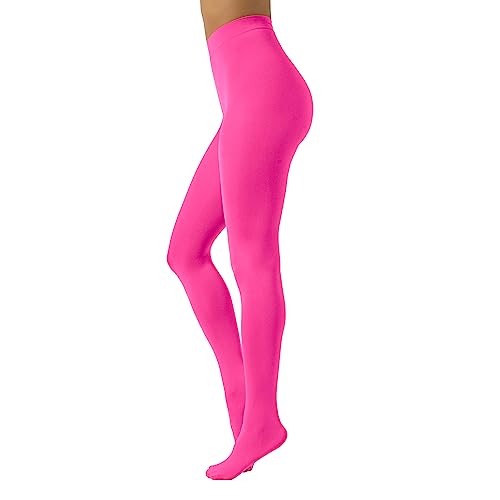 CALZITALY Blickdichte Weiche Strumpfhosen aus Mikrofaser | Bunte Strumpfhose Damen | S, M, L, XL, XXL, 3XL 4XL | 80 DEN | Made in Italy (S, Fuxia) von CALZITALY