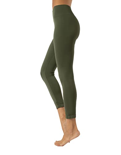 CALZITALY Nathlose Legging für Damen, Sport Leggins, Yoga- und Fitnesshose, Jogging-und Sporthose, Made in Italy (Grün, L) von CALZITALY