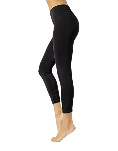 CALZITALY Nathlose Legging für Damen, Sport Leggins, Yoga- und Fitnesshose, Jogging-und Sporthose, Made in Italy (Schwarz, XL) von CALZITALY