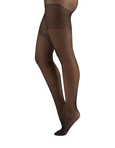 CALZITALY Feine Curvy Strumpfhose für Große Größen | Schwarz, Hautfarbe | L, XL, 2XL, 3XL, 4XL | 20 DEN | Made in Italy (3XL, Schwarz) von CALZITALY