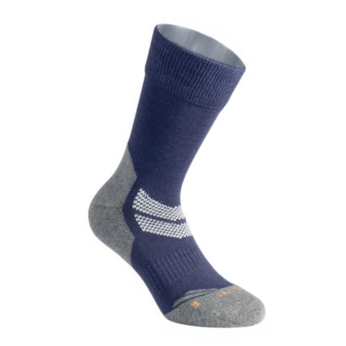 CALZITALY PACK 1 2 3 PAARE Trekkingsocken, Blasenfreisocken, Ski Socken, Wandersocken, Socken mit Sohle | Made in Italy (35-38, 1 Paar: Blau) von CALZITALY