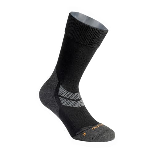 CALZITALY PACK 1 2 3 PAARE Trekkingsocken, Blasenfreisocken, Ski Socken, Wandersocken, Socken mit Sohle | Made in Italy (43-46, 1 Paar: Schwarz) von CALZITALY