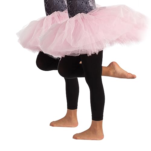 CALZITALY PACK 1 oder 2 PAARE - Mädchen Tanz Leggings, Ballett Leggings, Ballet Footless Tights, Schwarz, Rosa, 4-6, 8-10, 12-14 Jahre, 60 Den, Made in Italy (8-10 Jahre, 2 X Schwarz) von CALZITALY