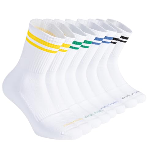 CALZITALY PACK 2-3 - 4 PAAR Tennissocken Unisex, Padel Running Crossfit Fitness, Atmungsaktiv & Polsterung, Sportsocken für Herren & Damen | MADE IN ITALY (35-38, 4 Paare - Asa) von CALZITALY