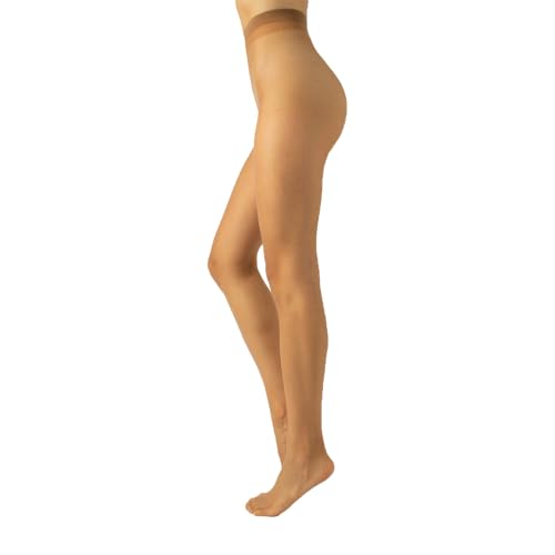 CALZITALY | SOMMERFEINSTRUMPFHOSE | UNSICHTBARE STRUMPFHOSE MIT DEM QUALITÄTSGARN SIDERIA | 8 DEN | HAUTFARBE | S, M, L | ITALIAN HOSIERY | (3- M, NATURAL TAN) von CALZITALY