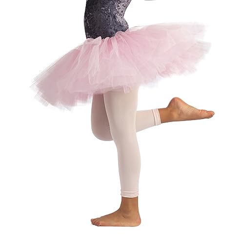 CALZITALY PACK 1 oder 2 PAARE - Mädchen Tanz Leggings, Ballett Leggings, Ballet Footless Tights, Schwarz, Rosa, 4-6, 8-10, 12-14 Jahre, 60 Den, Made in Italy (8-10 Jahre, Rosa) von CALZITALY