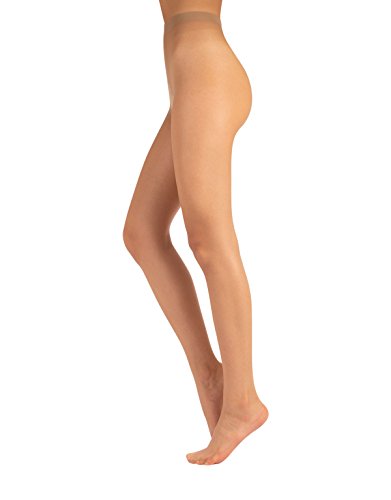 CALZITALY | SOMMERFEINSTRUMPFHOSE | UNSICHTBARE STRUMPFHOSE MIT DEM QUALITÄTSGARN SIDERIA | 8 DEN | HAUTFARBE | S, M, L | ITALIAN HOSIERY | (2- S, SUNKISS) von CALZITALY