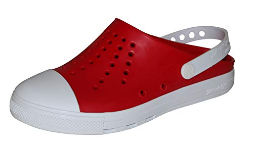 CALZURO professionelle Sanitär-Clogs OP Schuhe Arbeitsclog Berufsclog autoklavierbar Arbeitsschuhe rot (44/45 EU) von CALZURO