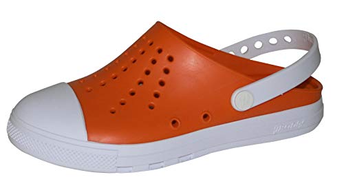 CALZURO professionelle Sanitär-Clogs OP Schuhe Arbeitsclog Berufsclog autoklavierbar Arbeitsschuhe orange (38 EU) von CALZURO
