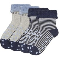 Camano Baby ABS-Socken Crawling 4er-Pack blue mix von CAMANO