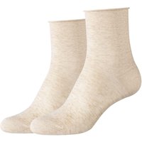 Camano Damen Quarter Socken Cotton Fine 2er Pack von CAMANO