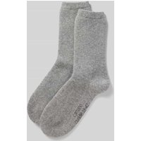 camano Regular Fit Socken aus Woll-Mix mit Viskose-Anteil Modell 'Cosy' in Hellgrau, Größe 39-42 von CAMANO