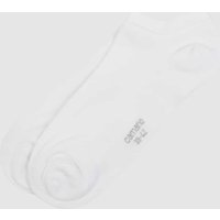 camano Sneakersocken aus Viskosemischung im 2er-Pack in Weiss, Größe 35-38 von CAMANO
