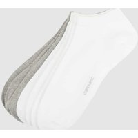 camano Sneakersocken mit Rippenbündchen im 7er-Pack Modell 'Soft' in Weiss, Größe 39/42 von CAMANO