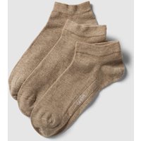 camano Sneakersocken mit Label-Detail im 3er-Pack in Beige, Größe 35/38 von CAMANO