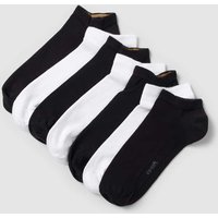 camano Sneakersocken mit Rippenbündchen im 7er-Pack Modell 'Soft' in Weiss, Größe 39/42 von CAMANO