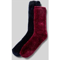 camano Socken im 2er-Pack Modell 'WOMEN SUSTAINABLE COSY' in Bordeaux, Größe 39-42 von CAMANO