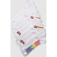 camano Socken mit Kontrast-Details im 7er-Pack Modell 'Ca-Soft Quarter' in Weiss, Größe 39/42 von CAMANO