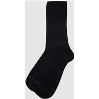 camano Socken mit Label-Print im 2er-Pack in Dunkelblau, Größe 39-42 von CAMANO