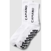 camano Socken mit Label-Print im 2er-Pack in Weiss, Größe 39/42 von CAMANO